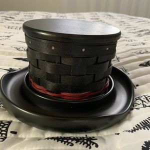 New Longaberger Snowman Top Hat Basket/Longaberger Storage/Organization Basket.